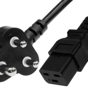 ANDTRONICS 16A 250v Server Power Cord Heavy Duty 3 Pin Power Plug Industrial Grade Mains Plug for Server, Computer, Heavy Duty Machine - 1.5M, (Model: Server-PC), Black