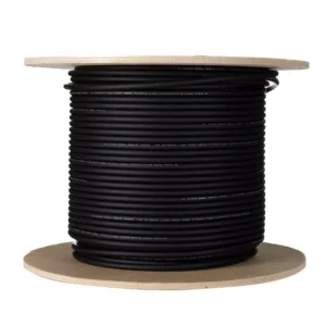 RS PRO OS2 Fibre Optic Cable Black 200 m, 2149619